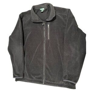 L.L.BEAN BLACK FLEECE FULL ZIP FRONT POCKET SIZE 2XL TALL |‎ M1
